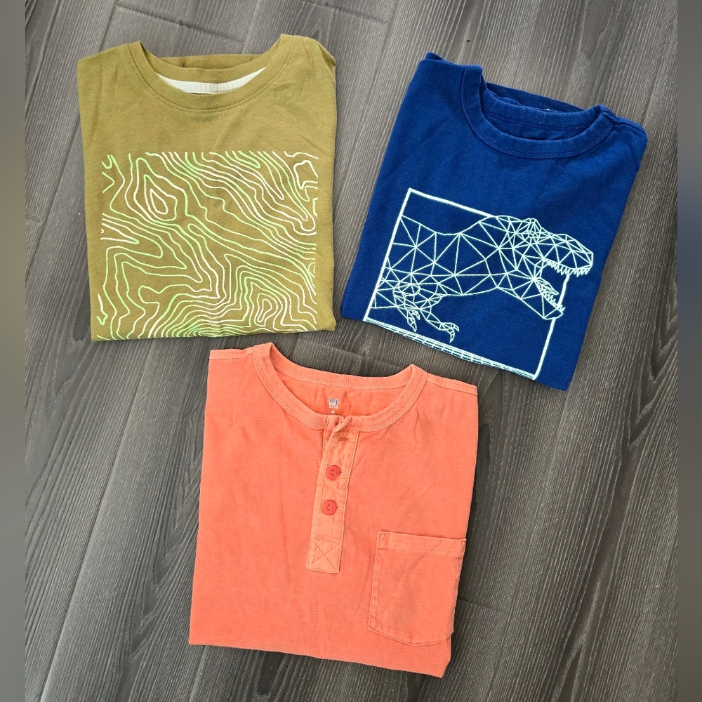 GAP Kids Graphic T-Shirts - Blue, Olive, and Coral